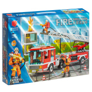 Конструктор Qunxing Toys "Пожарная техника", 348 деталей