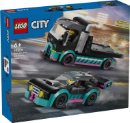 Конструктор LEGO City 60406: Гоночный автомобиль и грузовик-автовоз