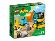 Конструктор LEGO DUPLO 10931: Грузовик и гусеничный экскаватор