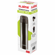 Термокружка LAIMA с двойной стальной стенкой 470 мл, цвет коричневый Термокружка LAIMA с двойной стальной стенкой 470 мл, цвет коричневый