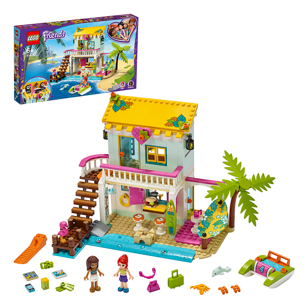 Конструктор LEGO Friends 41428: Пляжный домик - Магазин игрушек - Фантастик