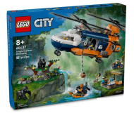 Конструктор LEGO City 60437: Вертолет исследователя Джунглей в лагере