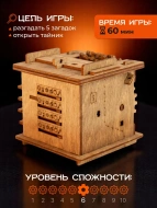 Деревянная головоломка КВЕСТБОКС "Кот Шрёдингера" Деревянная головоломка КВЕСТБОКС "Кот Шрёдингера"