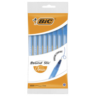 Набор шариковых ручек BIC Round Stic, 8 шт., СИНИЕ, узел 1мм, линия 0,32мм