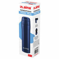 Термокружка LAIMA из нержавеющей стали 470мл. синий матовый Термокружка LAIMA из нержавеющей стали 470мл. синий матовый